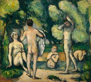 Bathers，c.1880 作者 保罗·塞尚